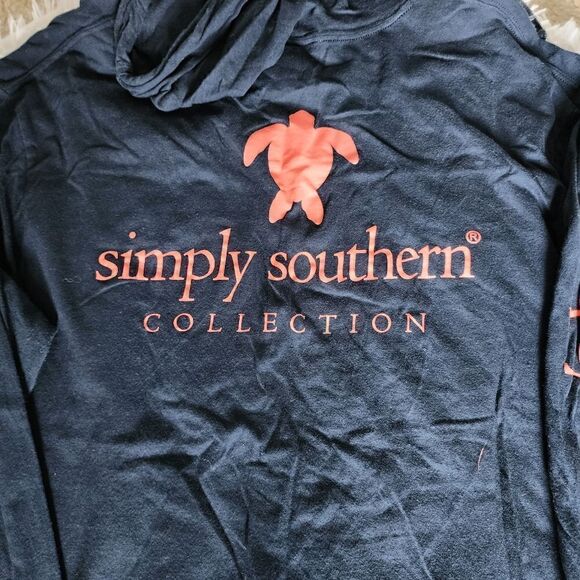 Simply Southern Turtle Logo Long Sleeve Hoodie - Picture 13 of 14